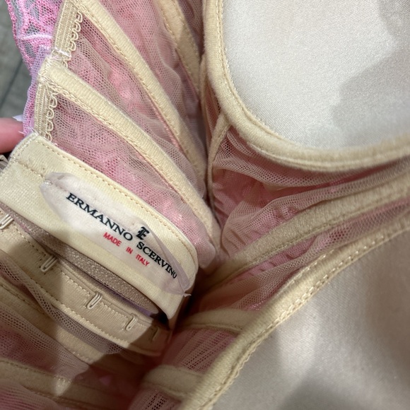 Ermanno Scervino ss24 Spring 2024 pink flower applique strapless corset dress - Picture 8 of 12